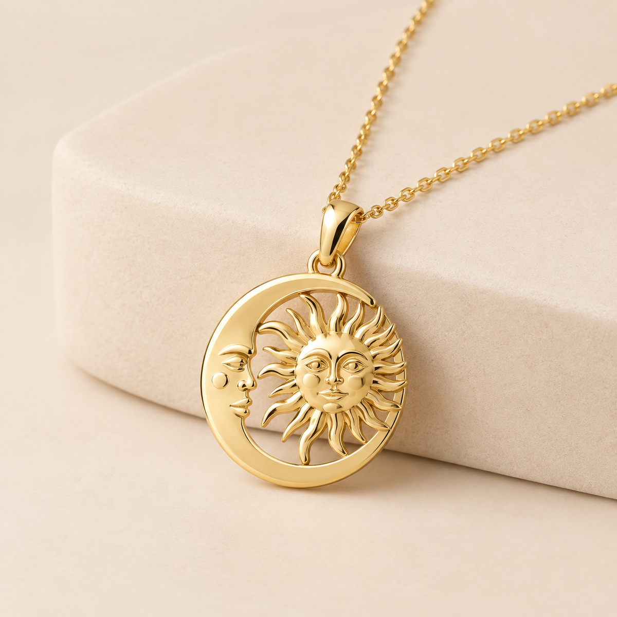 Pendentif Soleil & Lune